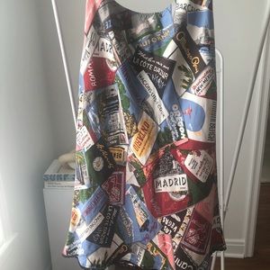 Vintage 100% silk skirt